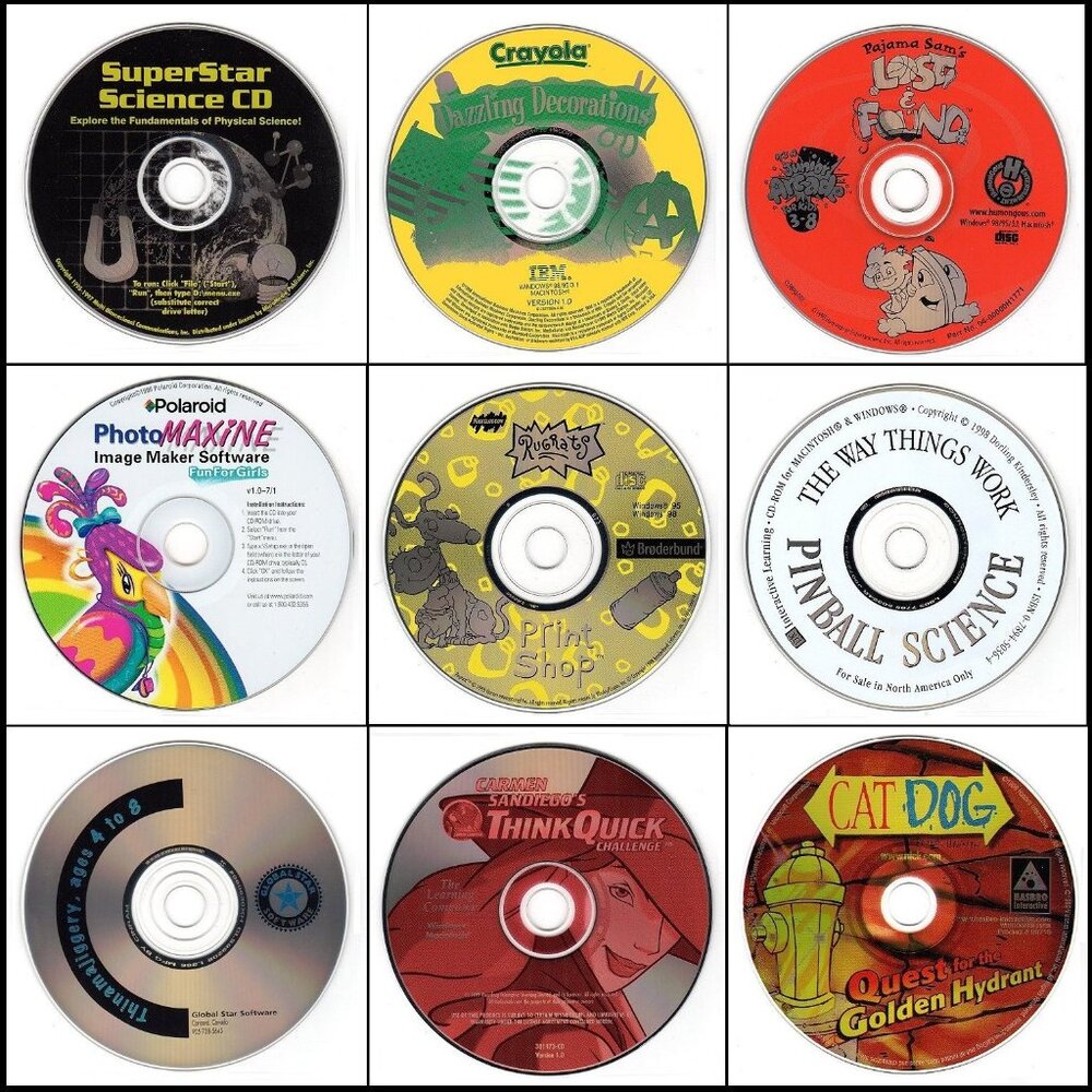 9CD Vintage KIDS LOT #8 (1997-1999) NEW or LIKE NEW in sleeves as pictured!